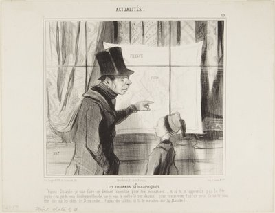Los pañuelos geográficos de Honoré Daumier
