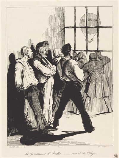 Las celebraciones de julio... vistas desde Ste. Pélagie de Honoré Daumier