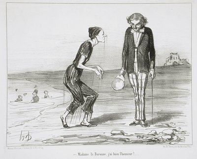 ¡Madame la Baronne, tengo el honor! de Honoré Daumier