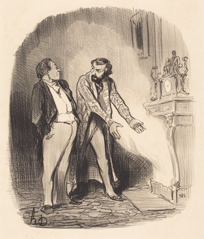 Pero señor propietario, vea... de Honoré Daumier