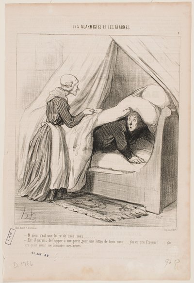 Señor, es una carta por tres centavos... de Honoré Daumier