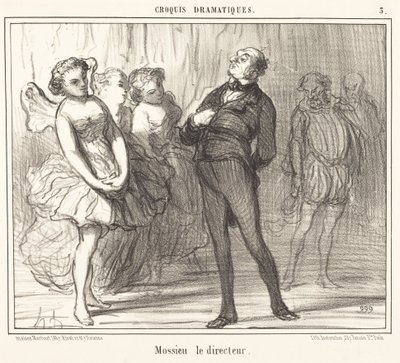 Mossieu el director de Honoré Daumier