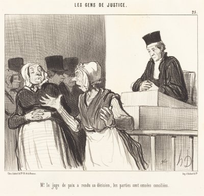 El Sr. juez de paz ha tomado su decisión... de Honoré Daumier