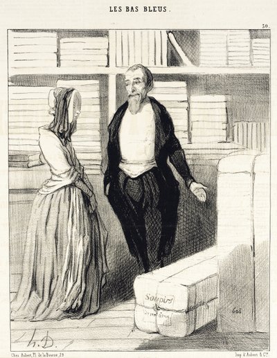 Nuestras cuentas son fáciles de establecer... de Honoré Daumier