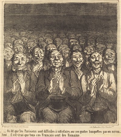 Se dice que los parisinos... de Honoré Daumier