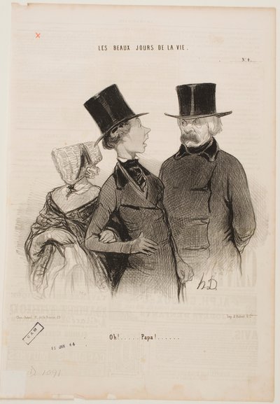 ¡Ups... Papá!... de Honoré Daumier