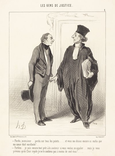 Perdido, señor... perdido en todos los aspectos... de Honoré Daumier