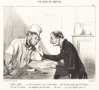 Pleitea... será una buena jugada... de Honoré Daumier