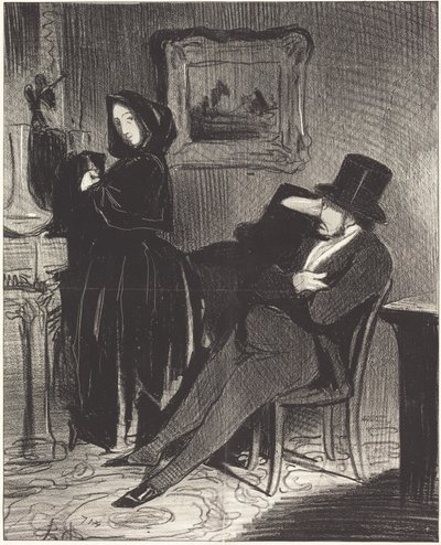 Más a menudo de lo que te acompañaré... al baile... de Honoré Daumier