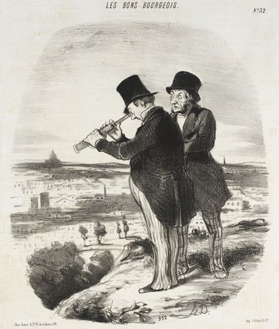 Para una hermosa vista, aquí hay una hermosa vista! de Honoré Daumier