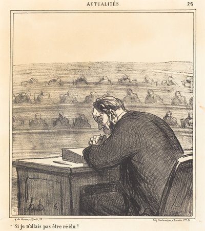¡Si no fuera a ser reelegido! de Honoré Daumier