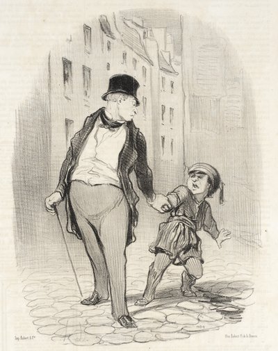 Si no vienes al colegio más rápido que eso de Honoré Daumier
