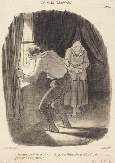 Seis grados bajo cero... de Honoré Daumier