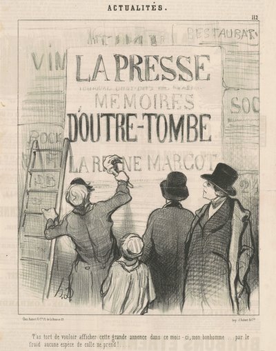 Te equivocas al querer mostrar este... anuncio... de Honoré Daumier