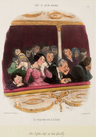 El quinto acto en el Gaiety de Honoré Daumier