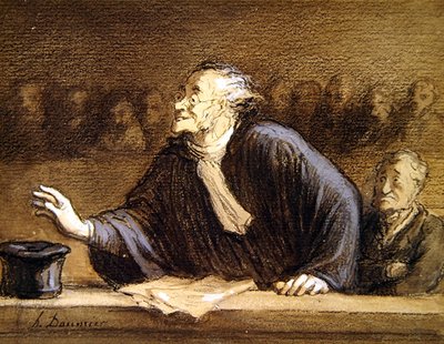 El abogado de Honoré Daumier