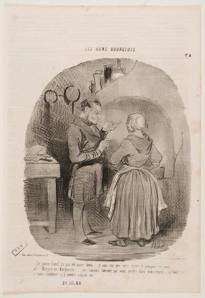 La yema de huevo no está suficientemente batida. de Honoré Daumier