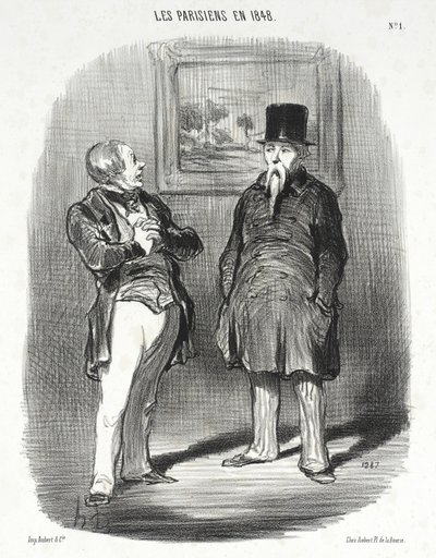 Vaya... No te había reconocido... de Honoré Daumier