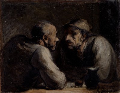dos bebedores de Honoré Daumier
