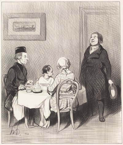 Un Amigo es un Cocodrilo... de Honoré Daumier