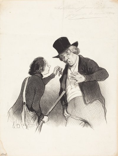 Un comienzo de la caza de Honoré Daumier