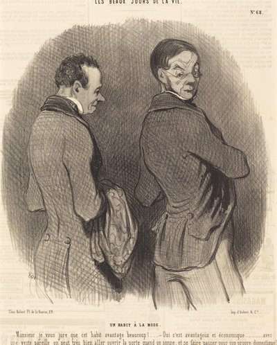 Una prenda de moda de Honoré Daumier