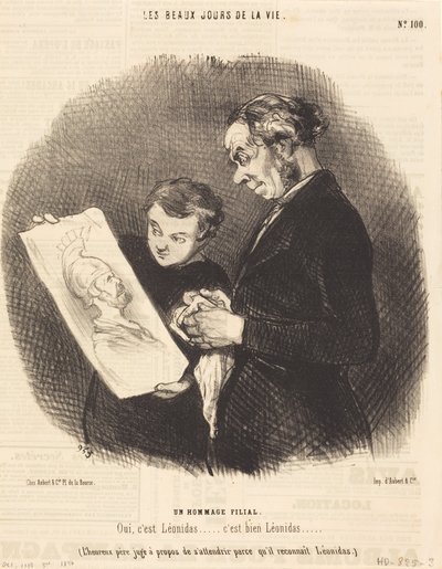 Un homenaje filial de Honoré Daumier