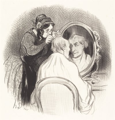 Un Señor que Rejuvenece Demasiado de Honoré Daumier