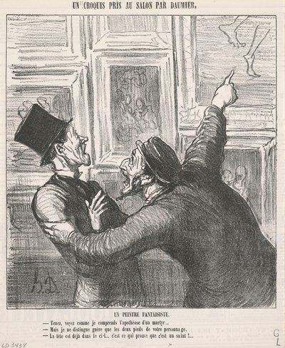 Un pintor fantasioso de Honoré Daumier