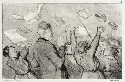 Un motín de Honoré Daumier