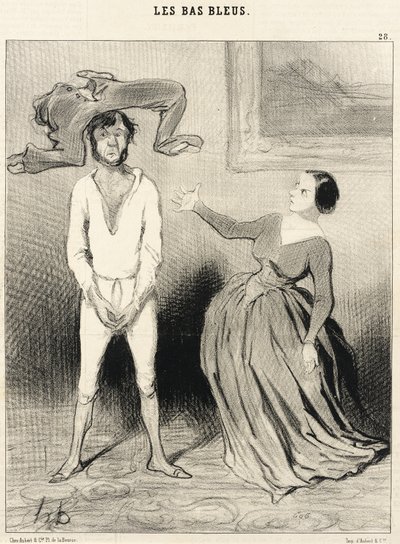 Una mujer como yo... ¿coser un botón?... de Honoré Daumier