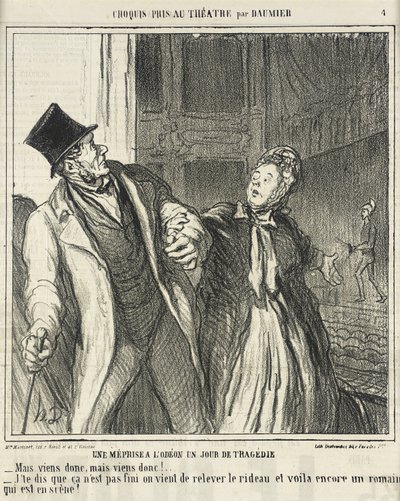 Un malentendido en el Odéon... de Honoré Daumier