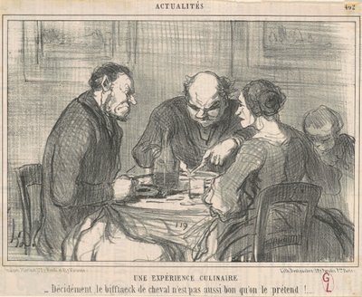 Una experiencia culinaria de Honoré Daumier