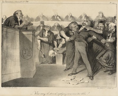 ¡Tenéis la palabra, explicaos, sois libres! de Honoré Daumier