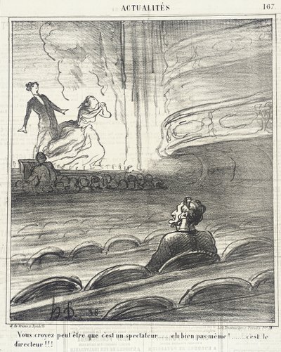 Creéis... que es un espectador... de Honoré Daumier