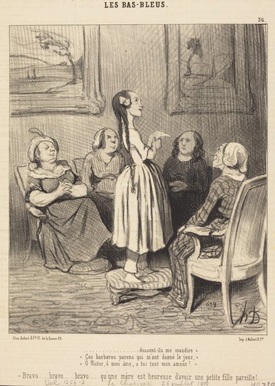 ...aunque debieran maldecirme. Estos padres bárbaros... de Honoré Daumier
