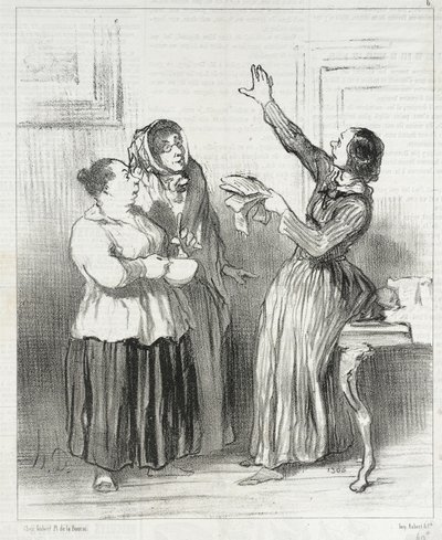 ...qué es hoy la mujer en la sociedad... de Honoré Daumier