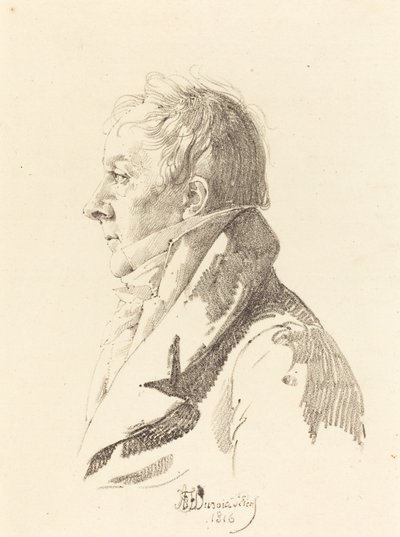 Retrato de un hombre de Honore Jean Dubois Duperray