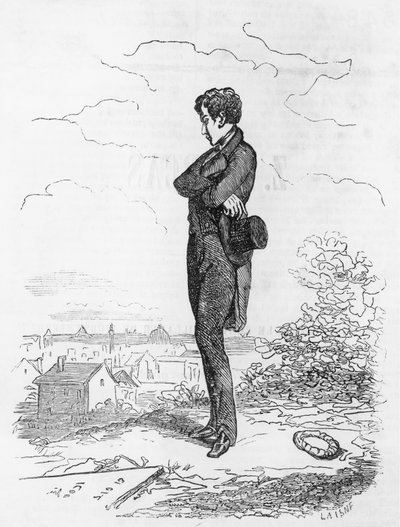 Adolphe Minard, ilustración de El buen hombre de negocios (Le Faiseur) de Honore de Balzac (1799-1850), edición francesa de Honore de Balzac