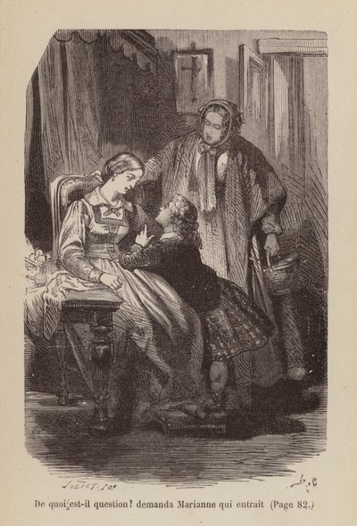 Ilustración para Un Bon Petit Diable (grabado) de Horace (after) Castelli