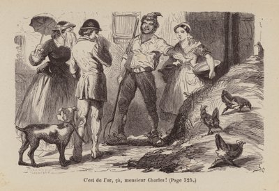 Ilustración para Un Bon Petit Diable (grabado) de Horace (after) Castelli