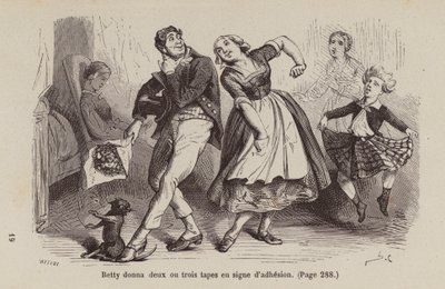 Ilustración para Un Bon Petit Diable (grabado) de Horace (after) Castelli