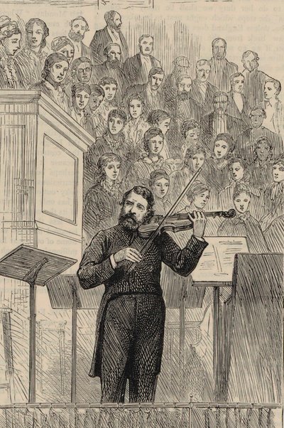 Retrato del violinista y compositor Joseph Joachim 1831-1907, 1877 de Horace Harral