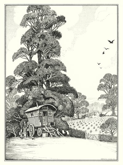 Agosto (litografía) de Horace J. Knowles