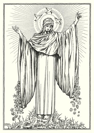 Ilustración del Sermón de la Montaña (grabado) de Horace J. Knowles