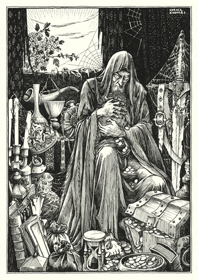 Ilustración del Sermón de la Montaña (grabado) de Horace J. Knowles