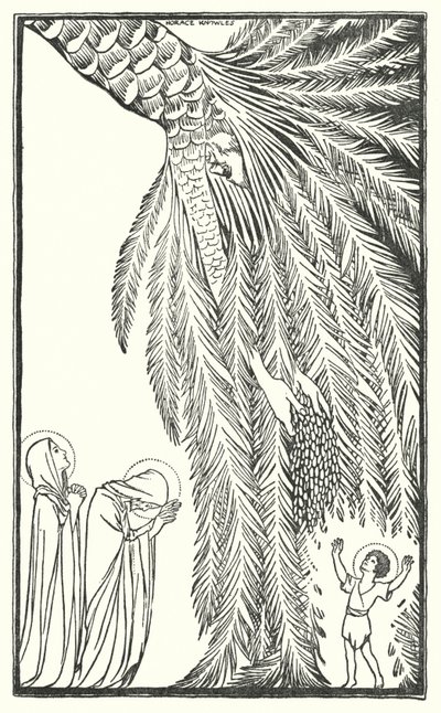 La huida a Egipto (litografía) de Horace J. Knowles