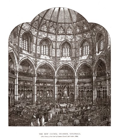 La Nueva Cámara del Consejo Guildhall de Horace Jones