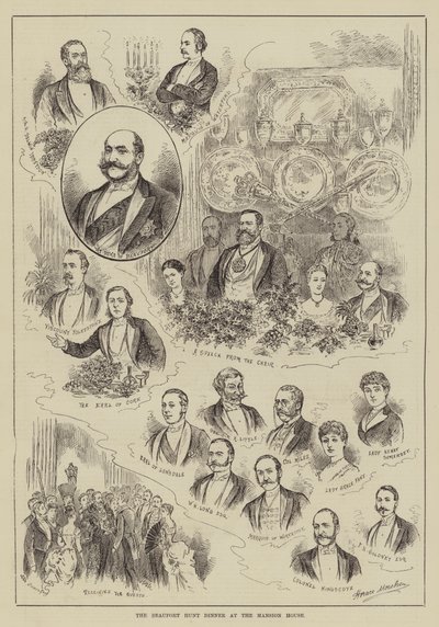 Cena de la Caza de Beaufort en la Mansion House de Horace Morehen