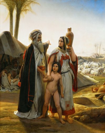 Agar rechazada por Abraham La repudiación de Agar, 1837 de Emile Jean Horace Vernet
